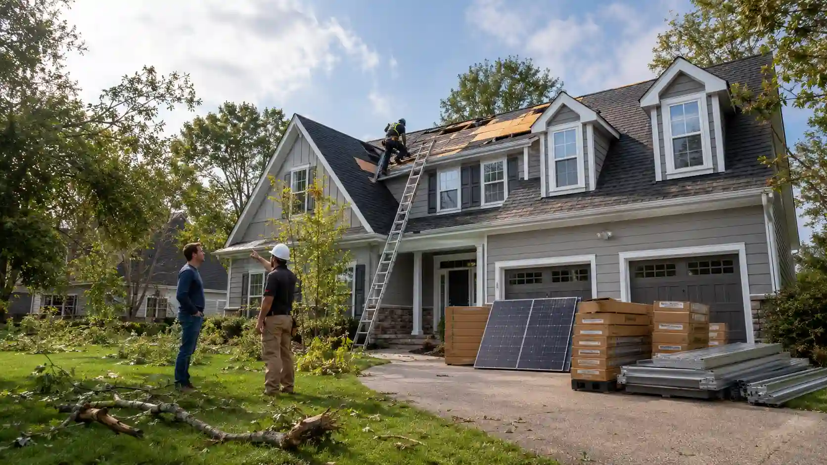 Storm Damage Before Solar? Charlotte Roof Repair and Installation Guide